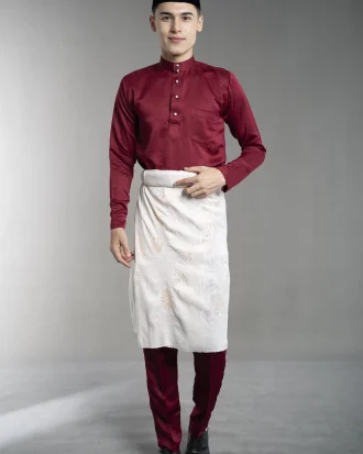 Baju Melayu Maroon
